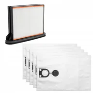 Worki do odkurzaczy - 5 X Worki + Filtr Do Odkurzacza Starmix Bosch Hitachi Metabo Aeg Zestaw - miniaturka - grafika 1