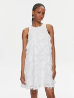 Sukienki - YAS Sukienka koktajlowa Dio 26033735 Biały Loose Fit - miniaturka - grafika 1