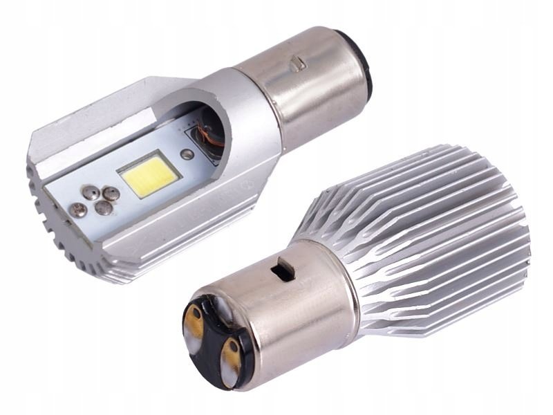 Żarówka S2 BA20d 10-36V 6W 2x COB LED White 6000K