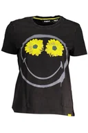 Portfele - DESIGUAL CZARNY T-SHIRT DAMSKI Z KRÓTKIM RĘKAWEM - miniaturka - grafika 1