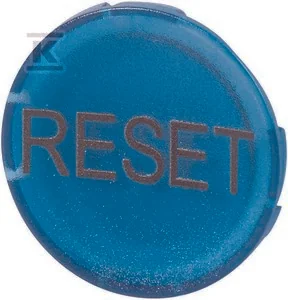 M22-XDL-B-GB14 Soczewka w przycisku, płaska niebieska, RESET - Sterowniki i przekaźniki - miniaturka - grafika 1