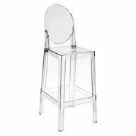 Taborety i hokery - D2.Design DESIGN Stołek barowy Viki transparentny 75cm - miniaturka - grafika 1