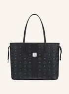 Torebki damskie - Mcm Torba Shopper Liz Visetos Medium Model Dwustronny schwarz - miniaturka - grafika 1