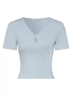 Noisy May - T-shirt damski  Maya, niebieski - Koszulki i topy damskie - miniaturka - grafika 1
