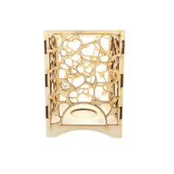 Świeczniki - Lampion Drewniany Latarenka ze Sklejki do Decoupage Ozdoba Świecznik 14cm - miniaturka - grafika 1