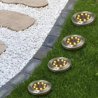 Lampy ogrodowe - vidaXL HI Zestaw najazdowych, ogrodowych lampek solarnych LED, 4 szt. 435252 - miniaturka - grafika 1