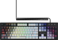 Klawiatury - LORGAR Klawiatura Azar 514, przewodowa, RGB, Czarna - miniaturka - grafika 1