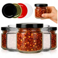 Pojemniki kuchenne - 50x Słoiki na przyprawy miód dżemy konfitury SŁOICZEK 100ml z zakrętkami - miniaturka - grafika 1