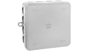 ELETTROCANALI Puszka n/t szara 90x90x35 mm IP55 bezhalogenowa EC411C4 - Akcesoria do kolektorów i fotowoltaiki - miniaturka - grafika 1