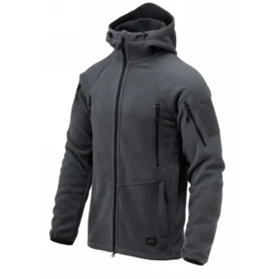 Bluza Helikon-Tex Patriot Mk 2 - Hybrid Fleece - Shadow Grey / Czarna L - Odzież taktyczna i umundurowanie - miniaturka - grafika 1
