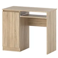 Biurka gamingowe - Biurko Komputerowe Dąb Sonoma 90 CM z 2 Półkami Meble Gamingowe Szkolne - miniaturka - grafika 1