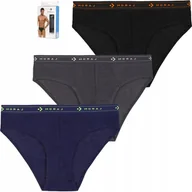 Majtki męskie - 3x Majtki SLIPY MĘSKIE 100% Bawełniane Slipki MORAJ Zestaw Komplet r. M - miniaturka - grafika 1