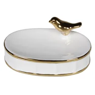 Mydelniczki i dozowniki mydła - Mydelniczka Pouli 13 x 9 x 6 cm biały - miniaturka - grafika 1