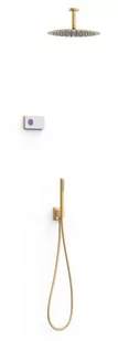 Zestaw TRES Shower Technology Blue Edition 24-K Matowe Złoto 09286567OM - Baterie podtynkowe - miniaturka - grafika 1