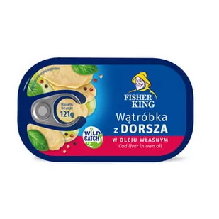 Wątróbka Z Dorsza W Oleju Własnym 121G Fisherking - Konserwy i dania rybne - miniaturka - grafika 1