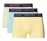 Majtki męskie - TOMMY HILFIGER BOKSERKI MĘSKIE MAJTKI 3P NIEBIESKIE/ŻÓŁTE/ZIELONE r.XL - miniaturka - grafika 1