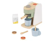 Zabawki AGD - Lupilu Zestaw drewnianych akcesoriów do zabawkowej kuchni Ekspres do kawy - miniaturka - grafika 1