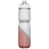 Shakery i bidony sportowe - Bidon Camelbak Podium Chill 710ml Grey/Coral Stripe - miniaturka - grafika 1