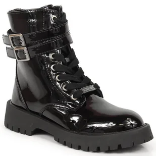Botki lakierowane Big Star Jr KK374131 czarne - Buty dla dziewczynek - miniaturka - grafika 1