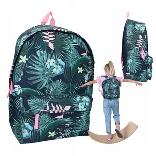 VADOBAG PLECAK SZKOLNY PRZEDSZKOLNY DZIECIĘCY DO SZKOŁY MŁODZIEŻOWY ZIELONY - Plecaki szkolne i tornistry - miniaturka - grafika 1