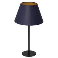 Lampy stojące - Luminex Arden 3579 Lampa stołowa lampka 1X60W E27 czarny/niebieski/złoty - miniaturka - grafika 1