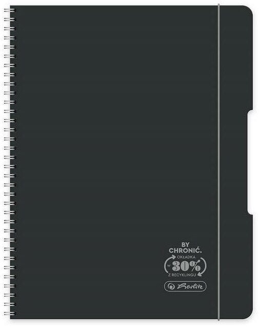 Herlitz Kołozeszyt A5/80K kratka Ocean czarny 4szt