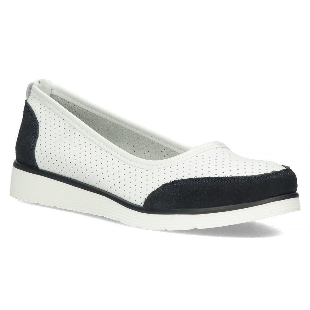 Buty baleriny damskie skórzane Filippo DP4524 białe-37