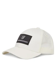 Compressport Czapka z daszkiem XHWU6980018TU Écru - Czapki męskie - miniaturka - grafika 1