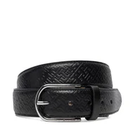 Paski - Pasek Męski Tommy Hilfiger Business Lux 3.5 AM0AM13761 Czarny - miniaturka - grafika 1