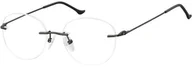 Okulary korekcyjne, oprawki, szkła - Sunoptic Patentki Bezramkowe Okulary Oprawki okrągłe korekcja 987 - miniaturka - grafika 1