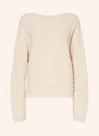 Swetry damskie - Boss Sweter Fleminda weiss - BOSS - miniaturka - grafika 1