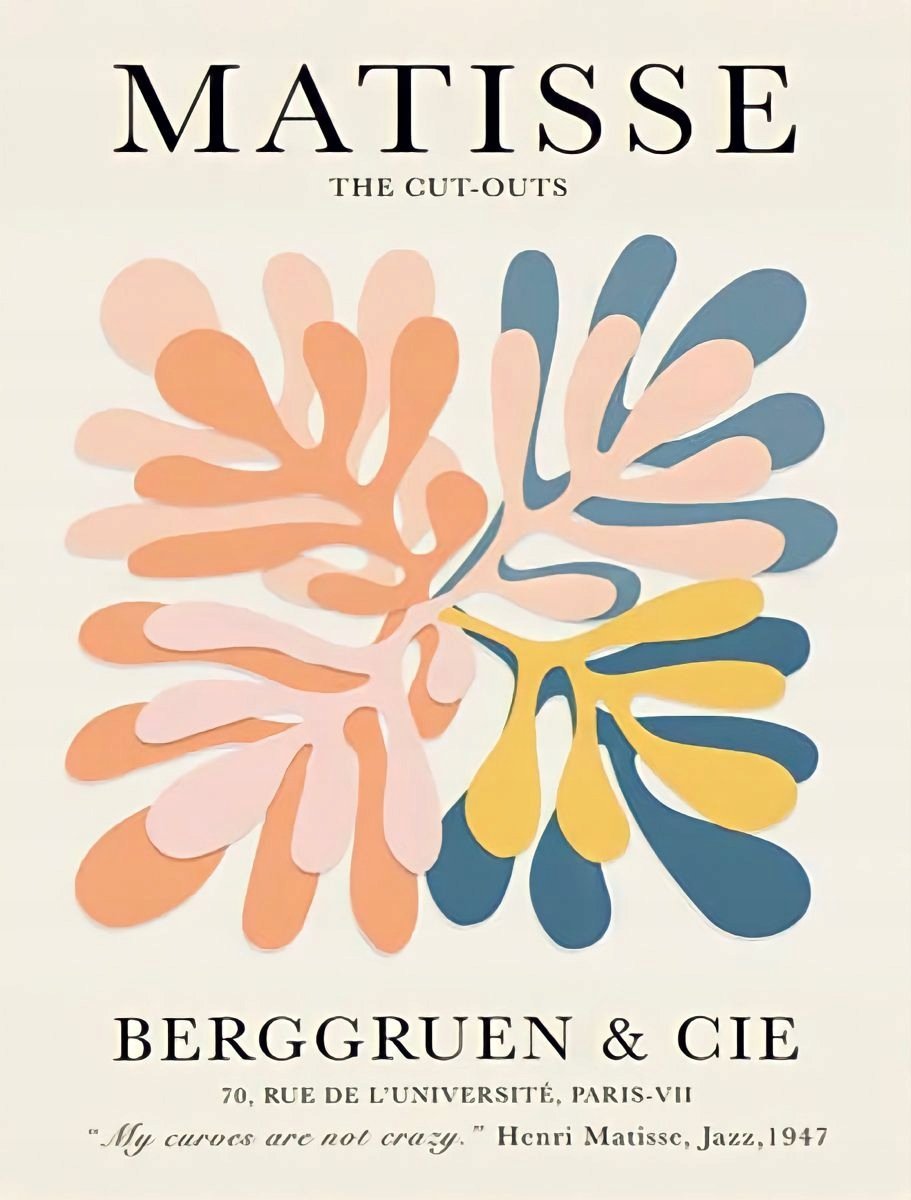 PODKŁADKA POD MYSZ Z Nadrukiem 22x18cm Henri Matisse Cut-Outs Tekst Prezent