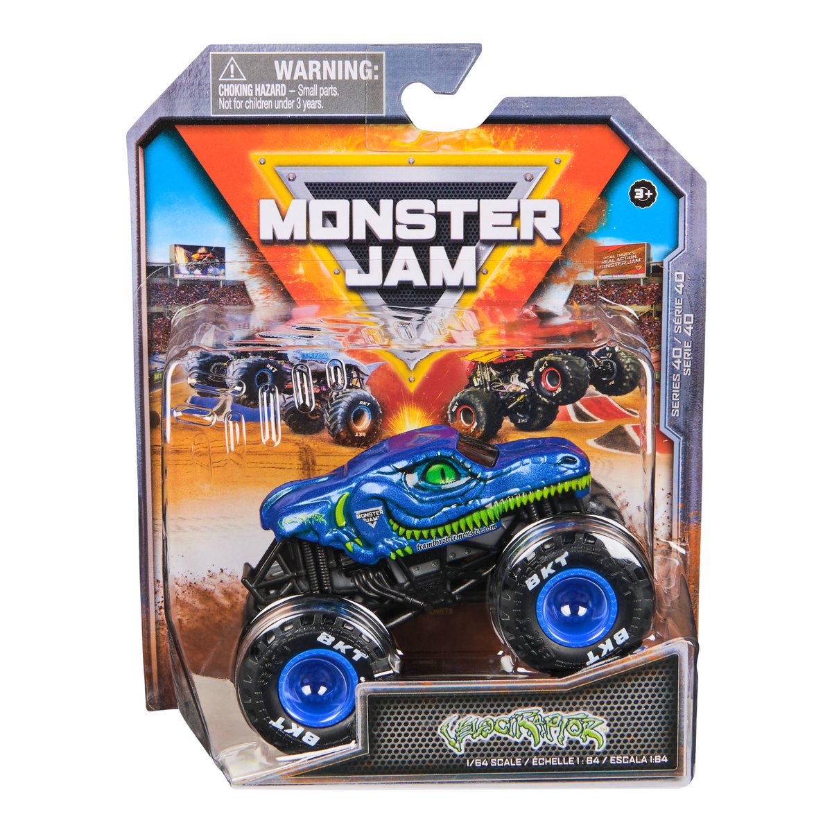 Monster Jam 1:64 die-cast 1pak Velociraptor