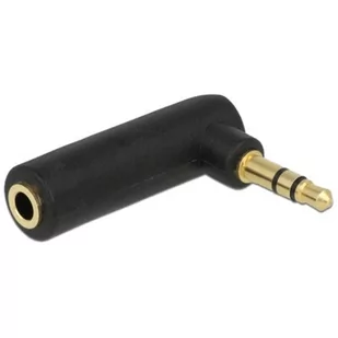 Delock Adapter jack stereo M/F 3.5" kątowy 65364 - Złącza, przejściówki, adaptery - miniaturka - grafika 2