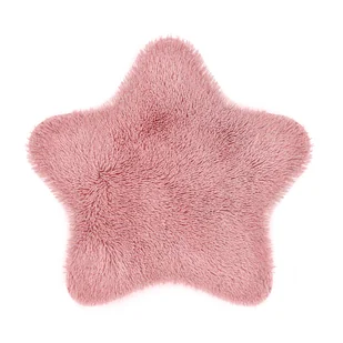 Domarex Sztuczna skóra Soft Star Plush różowy 60 x 60 cm - Dywany - miniaturka - grafika 2