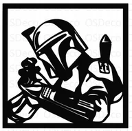 Obrazy i zdjęcia na płótnie - Dkoracja Ścienna Star Wars Obraz Szturmowiec U114 - miniaturka - grafika 1