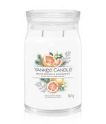 Świece - Yankee Candle White Spruce & Grapefruit Signature Jar Świeca zapachowa 567 g - miniaturka - grafika 1