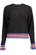 Swetry damskie - DESIGUAL SWETER DAMSKI CZARNY - miniaturka - grafika 1