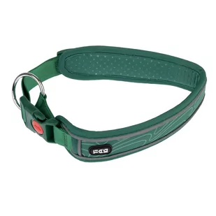 TIAKI, obroża Soft & Safe, zielona - Rozmiar M: obwód szyi: 45 - 55 cm, szer. 40 mm - Obroże dla psów - miniaturka - grafika 1