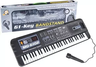 Keyboard MQ-6102 61 Klawiszy Mikrofon Do Nauki - Instrumenty muzyczne dla dzieci - miniaturka - grafika 1