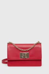 Furla torebka skórzana 1927 kolor czerwony - Torebki damskie - miniaturka - grafika 1