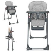 Krzesełka do karmienia - KRZESEŁKO DO KARMIENIA SKŁADANE REGULOWANE KÓŁKA LORELLI DULCE - miniaturka - grafika 1