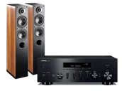 Zestawy stereo - Yamaha R-N600A (czarny) + Nota 550 (orzech) - miniaturka - grafika 1