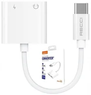 Kable USB - PRZEJŚCIÓWKA ADAPTER USB-C 2X USB C DO SŁUCHAWEK RECCI - miniaturka - grafika 1