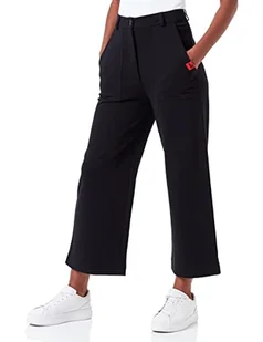 Love Moschino Damskie spodnie Regular Fit Personalized Withlogo Rubber Label Casual Pants, Schwarz, 42 - Spodnie damskie - miniaturka - grafika 1