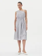 Sukienki - Fracomina Sukienka koktajlowa FQ25SD2009W797T4 Srebrny Regular Fit - miniaturka - grafika 1