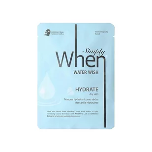 When When Maski w płachcie Simply When Water Wish 23.0 ml - Maseczki do twarzy - miniaturka - grafika 1
