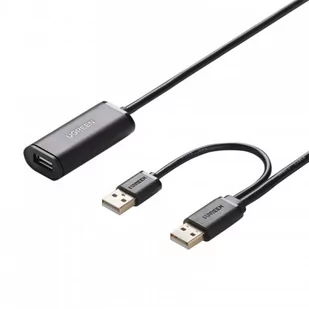 UGREEN aktywny przedłużacz USB 2.0 kabel 5m czarny (US137) 20213 - Kable USB - miniaturka - grafika 2