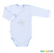 Body dla niemowląt - BODY NEWBORN REGL DŁ NIEBIESKI Ewa Klucze - 62 - miniaturka - grafika 1