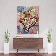 Malowanie po numerach - Moc tygrysa - Malowanie po numerach 50x40 cm - miniaturka - grafika 1